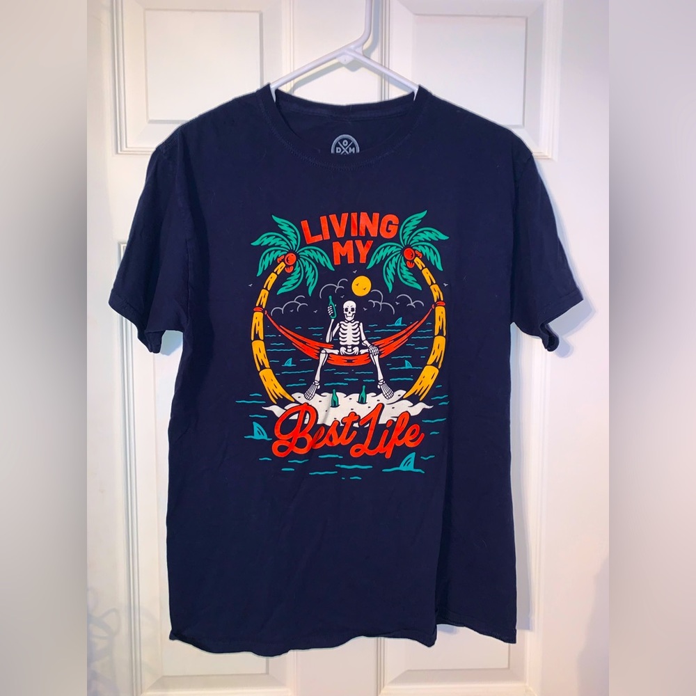 “Living My Best Life” Blue T-Shirt